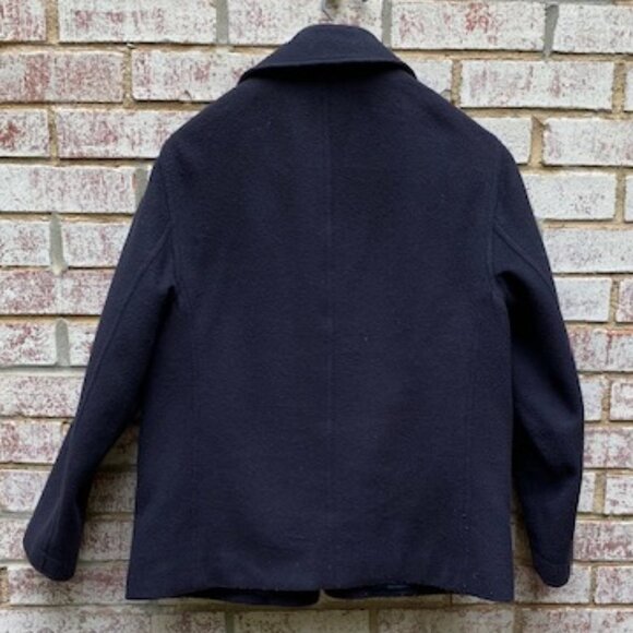 J. Crew Wool/Cashmere Blend double breasted Pea Coat sz Small EUC - Picture 10 of 15